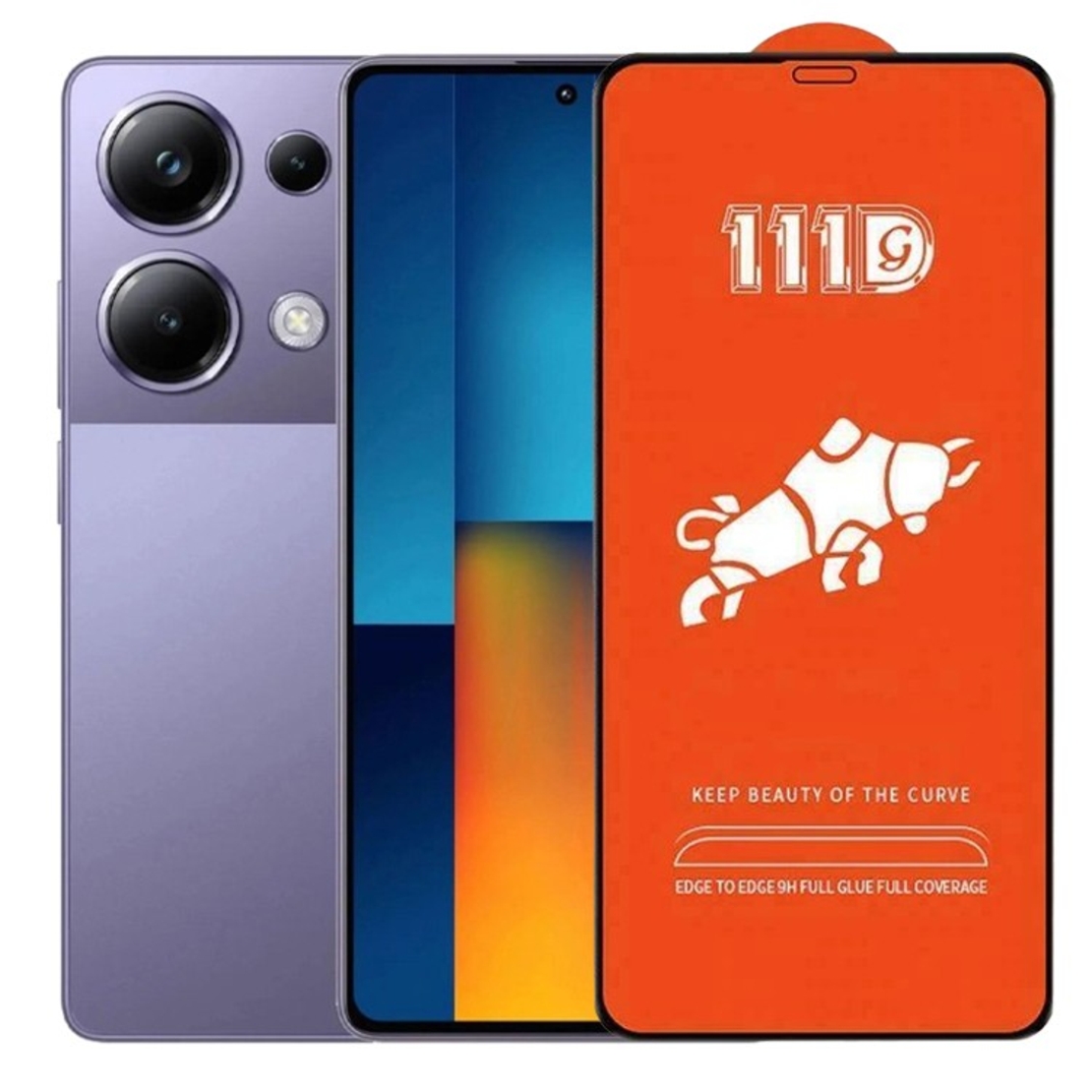 Folie Sticla Securizata pentru Xiaomi Mi Poco M6 Pro 4G, Vafy, Sticla de Protectie Compatibila cu Xiaomi Mi Poco M6 Pro 4G, Full Cover 111D, HD, Margini Negre, Transparenta