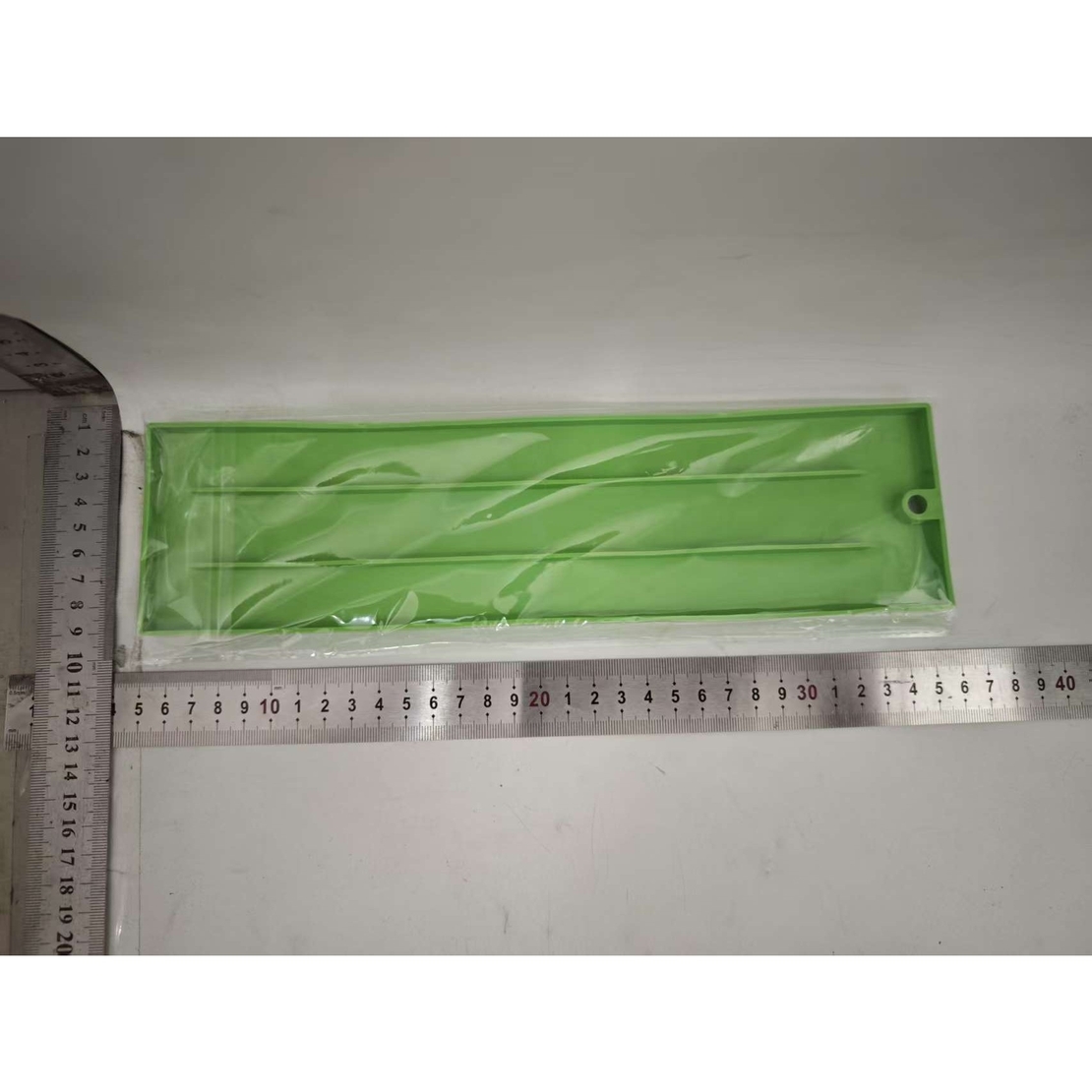 Suport Scurgere Vase, Vafy, din Silicon, Anti-alunecare, 30 x 8 x 1 cm, Verde