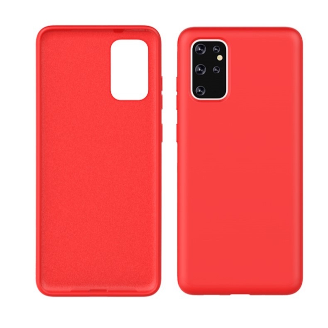 Husa protectie Vafy compatibila cu Samsung Galaxy S21 Ultra Liquid Silicone Case Rosu