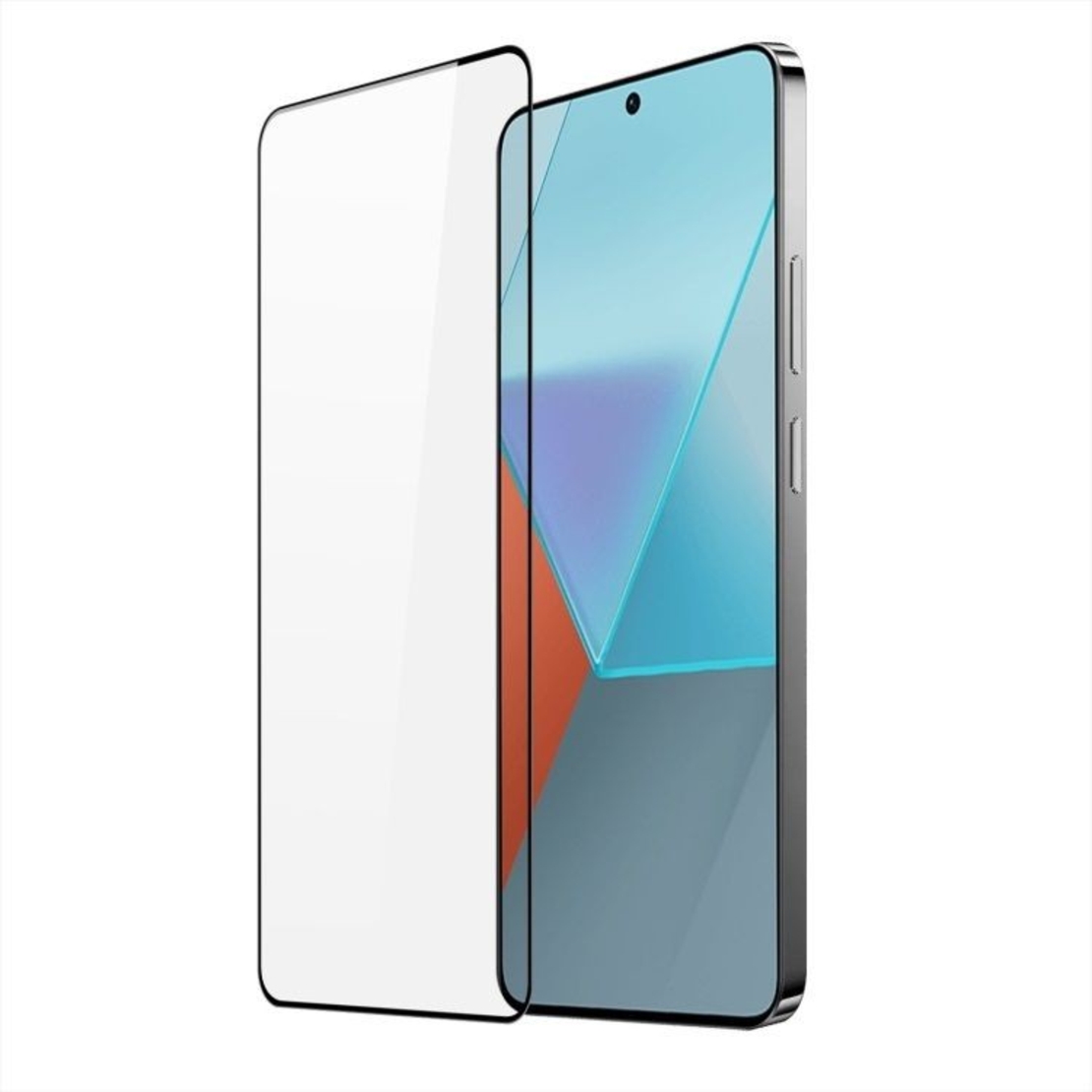 Folie Sticla Securizata, Vafy, Pentru Redmi Note 13 Pro 4G, Full Glue, Margini Negre, Transparent