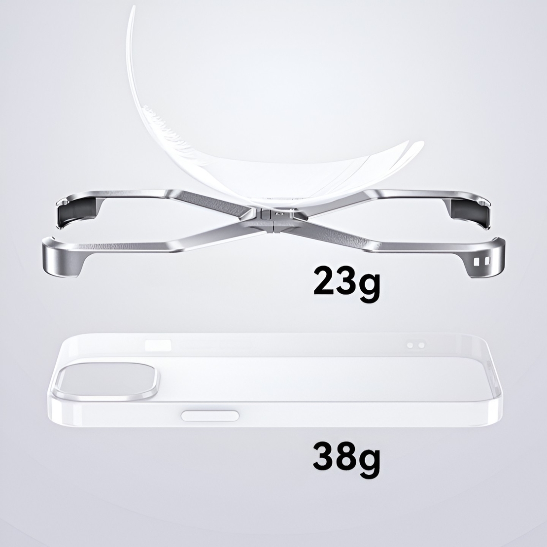 Husa Armor X Compatibila cu iPhone 15 Pro Max, Vafy, Aliaj de Aluminiu, Antisoc, Antizgarieturi, Impermeabila, Margini cu 2 Straturi, Aderent, Montare Usoara, Surubelnita Inclusa, Gri Metalizat
