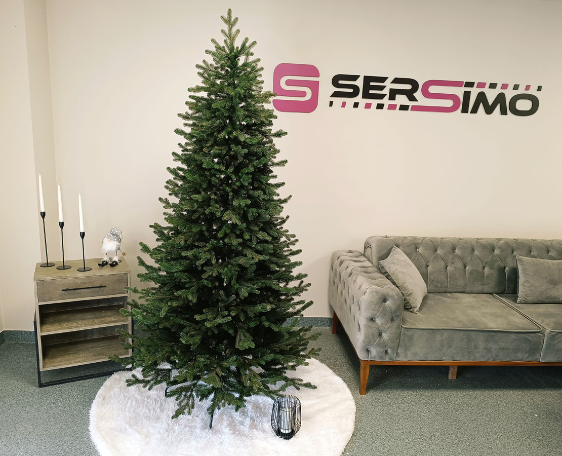 Brad artificial Christmas Deluxe by Sersimo, Viena Slim, 2D+3D, 180cm