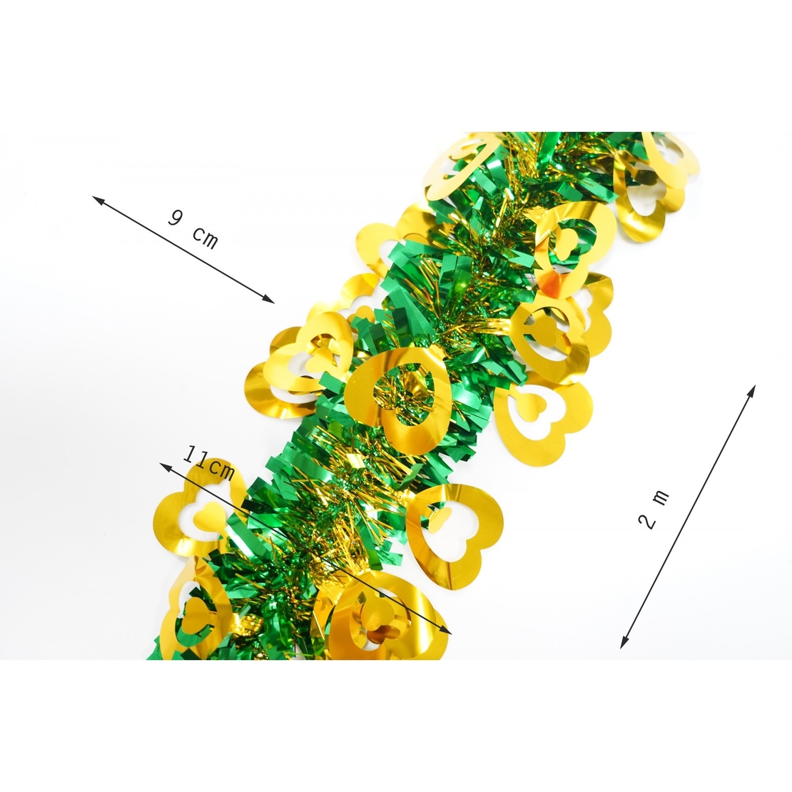 Beteala Craciun, Flippy, verde, marimea: 2 m x 11 cm x 9 cm material:folie PVC, interior/exterior
