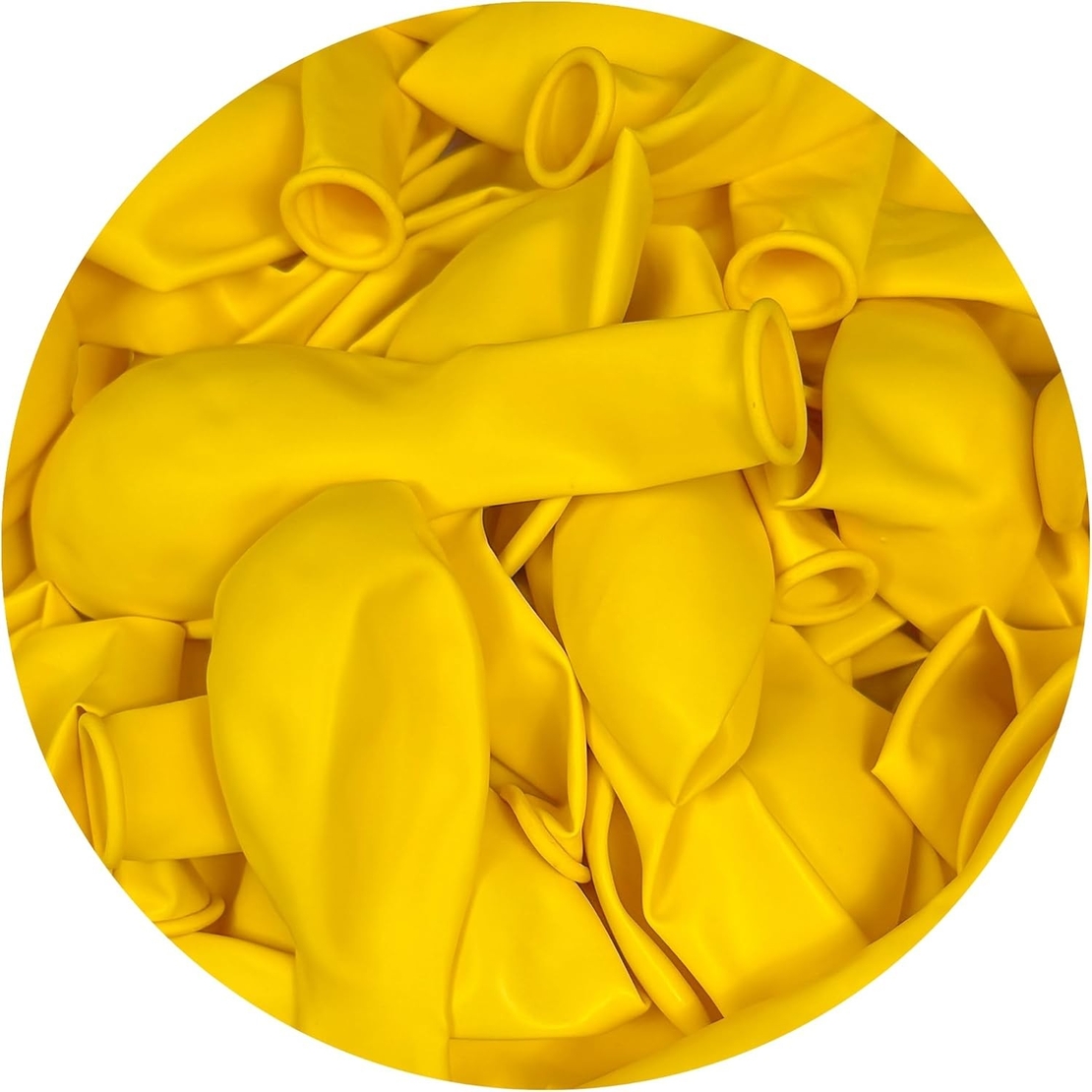 Set 12 Baloane, Flippy, din Latex Standard, 30 cm, Galben