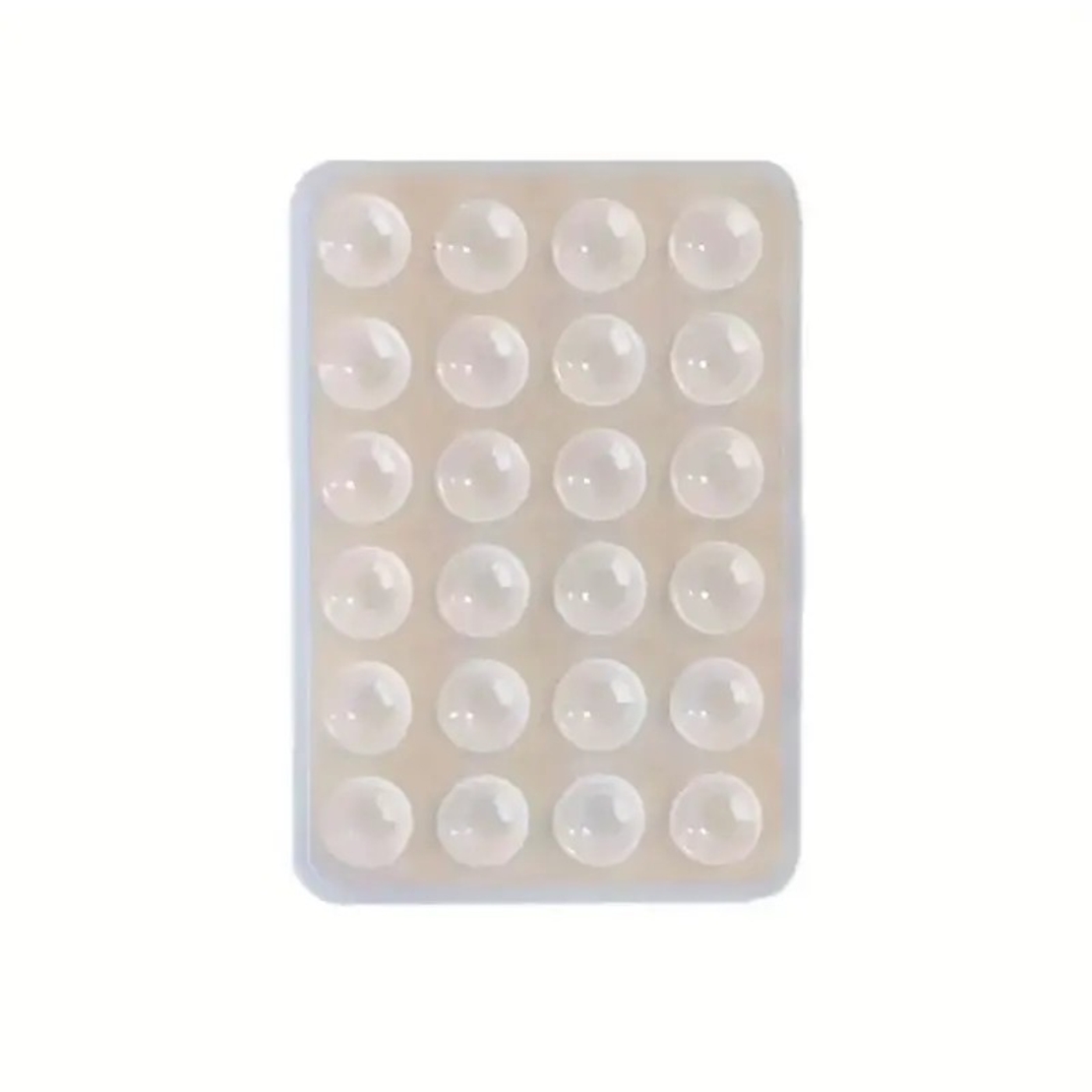 Suport Adeziv Universal, Flippy, pentru Telefon/Tableta, cu 24 Ventuze, potrivit pentru Tik-Tok/Selfie/Vizionare Video, din Silicon, 8 x 5.5 x 1 cm, Transparent