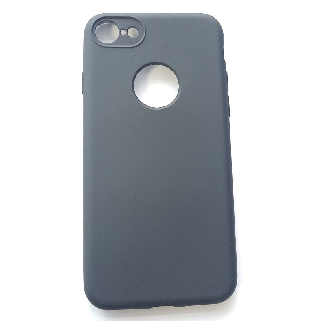 Husa Apple iPhone 8 Full Silicone 360 Negru + Folie de protectie