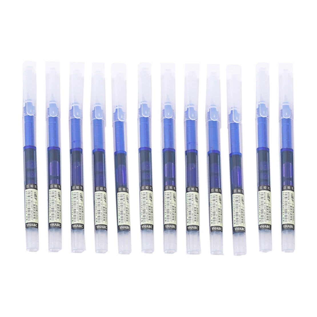 Set Pixuri Profesionale cu Bila, Flippy, pe Baza de Apa Set 12 bucati, Varf Ascutit de 0.5 mm, Pentru Scoala sau Birou, Albastru