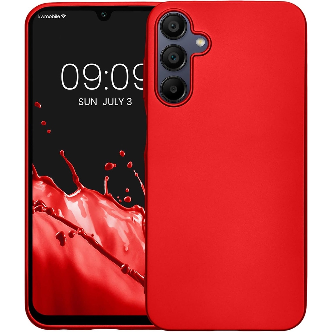 Husa de Protectie Matte TPU, Vafy, pentru Xiaomi Redmi Note 12 5G, Protectie Camera, Antisoc, Antizgariere, Antialunecare, Acoperire Completa, Rosu