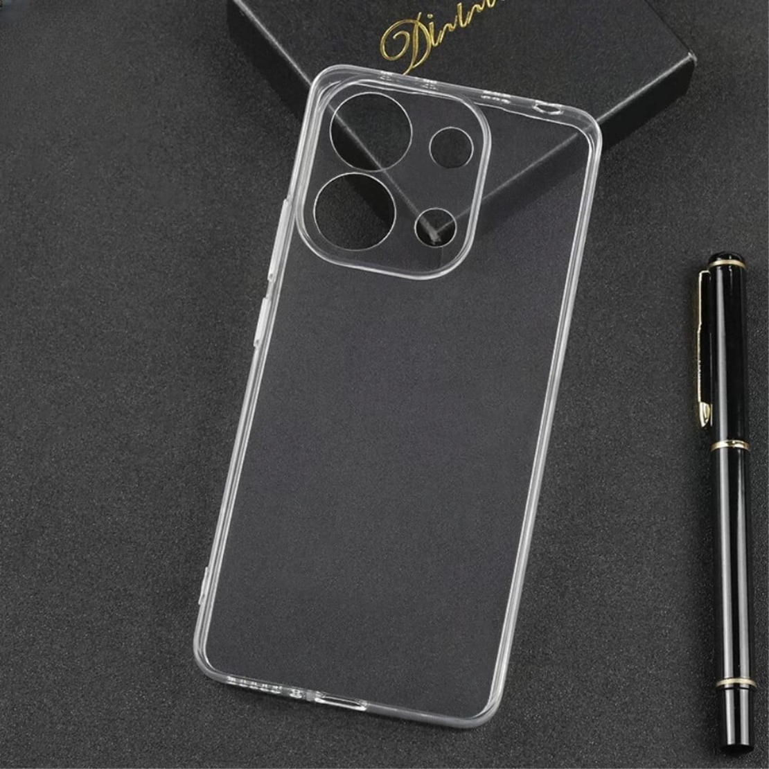 Husa Telefon, Vafy, Compatibila Xiaomi Redmi Note 13 5G, Carcasa TPU, Protectie Camere, 1.5 mm, Transparent
