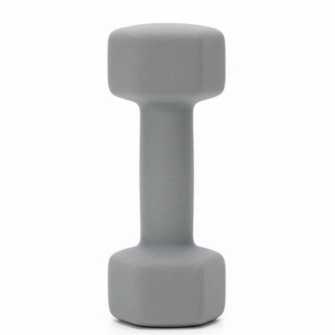 Set gantere din fonta cu invelis neopren, 12 kg cu suport, capete hexagonale, 2x1 kg 2x2 kg 2x3 kg, multicolor