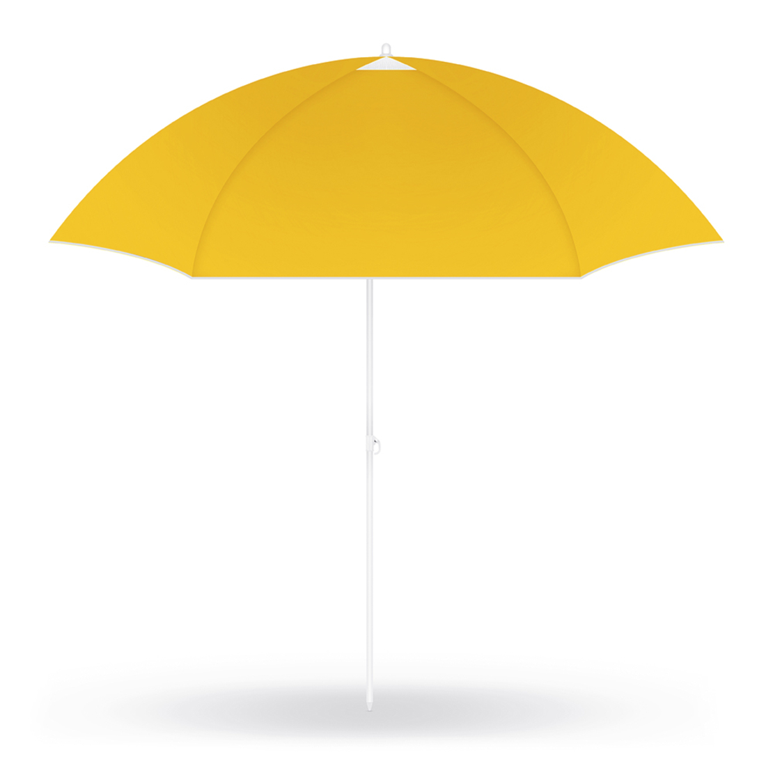Umbrela de plaja pliabila cu protectie UV si inaltime reglabila, diametru 150 cm, galben