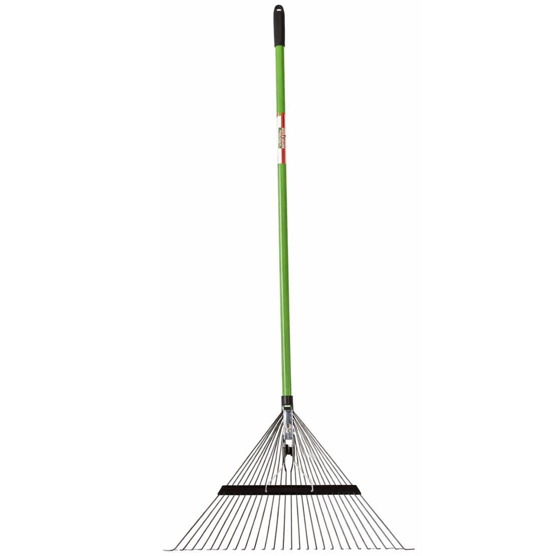 Grebla gradina pentru frunze cu dinti reglabili, maner fibra de sticla 150 cm, cap din otel, 58x40x150 cm, verde