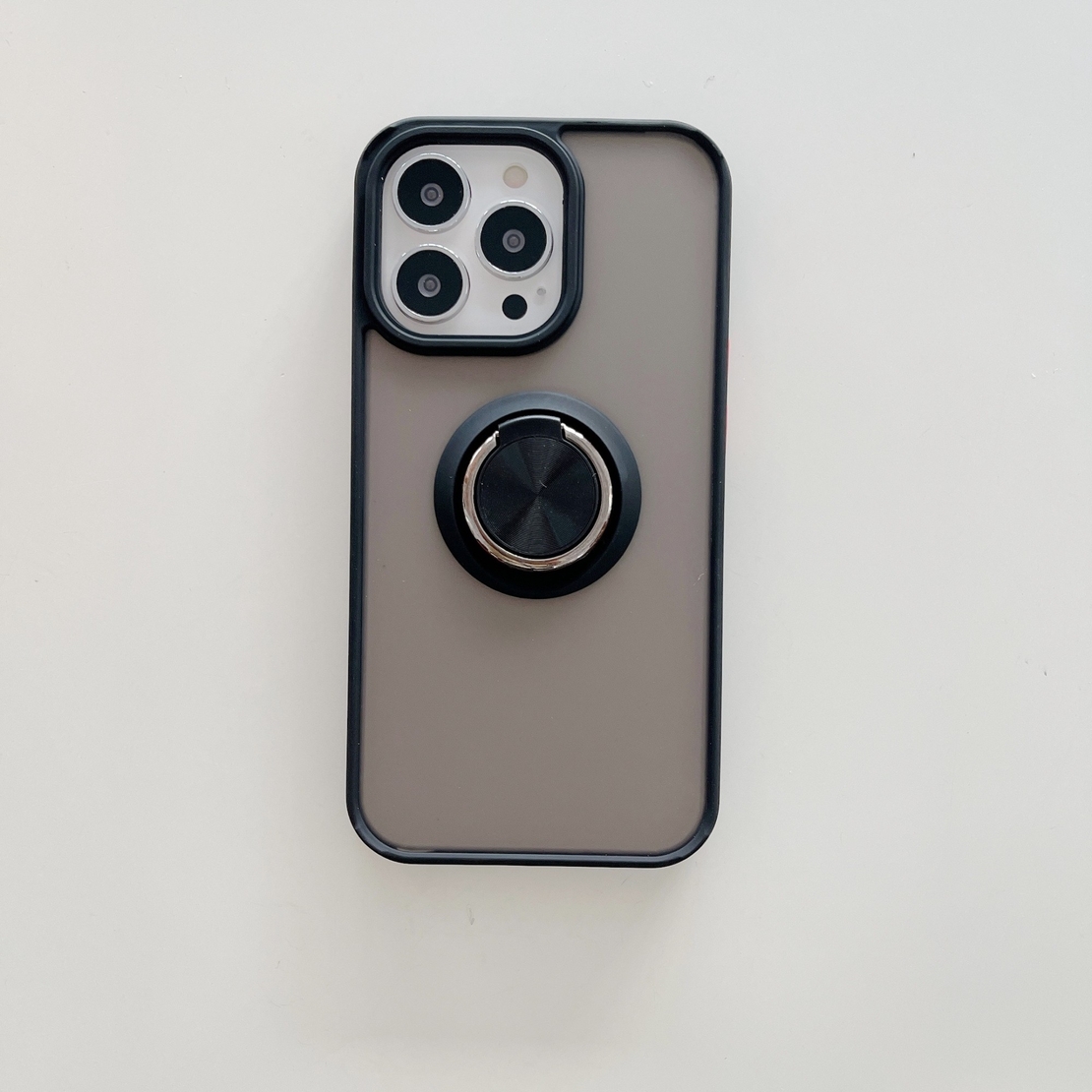 Husa de protectie Vafy compatibila cu Apple iPhone 13 Mini,Defender cu prindere inel,Negru