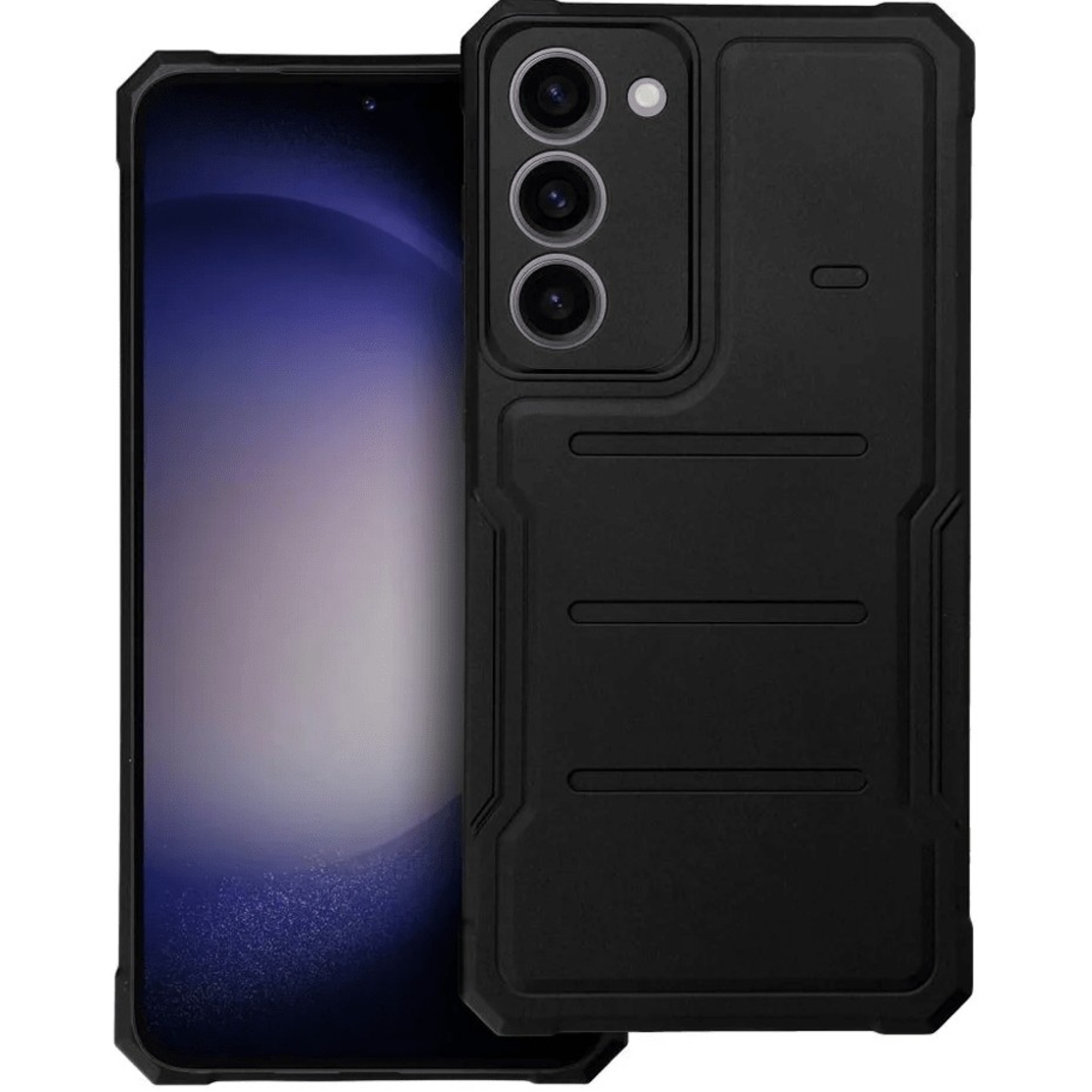 Husa de Protectie, Flippy, pentru Apple iPhone 11, Defender Model 1, silicon, plastic, Negru