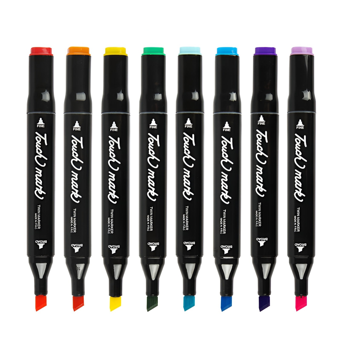 Set Cutie 48 Markere, Flippy, cu Alcool, Artist Markers, Cutie Plastic cu Maner, Multicolor