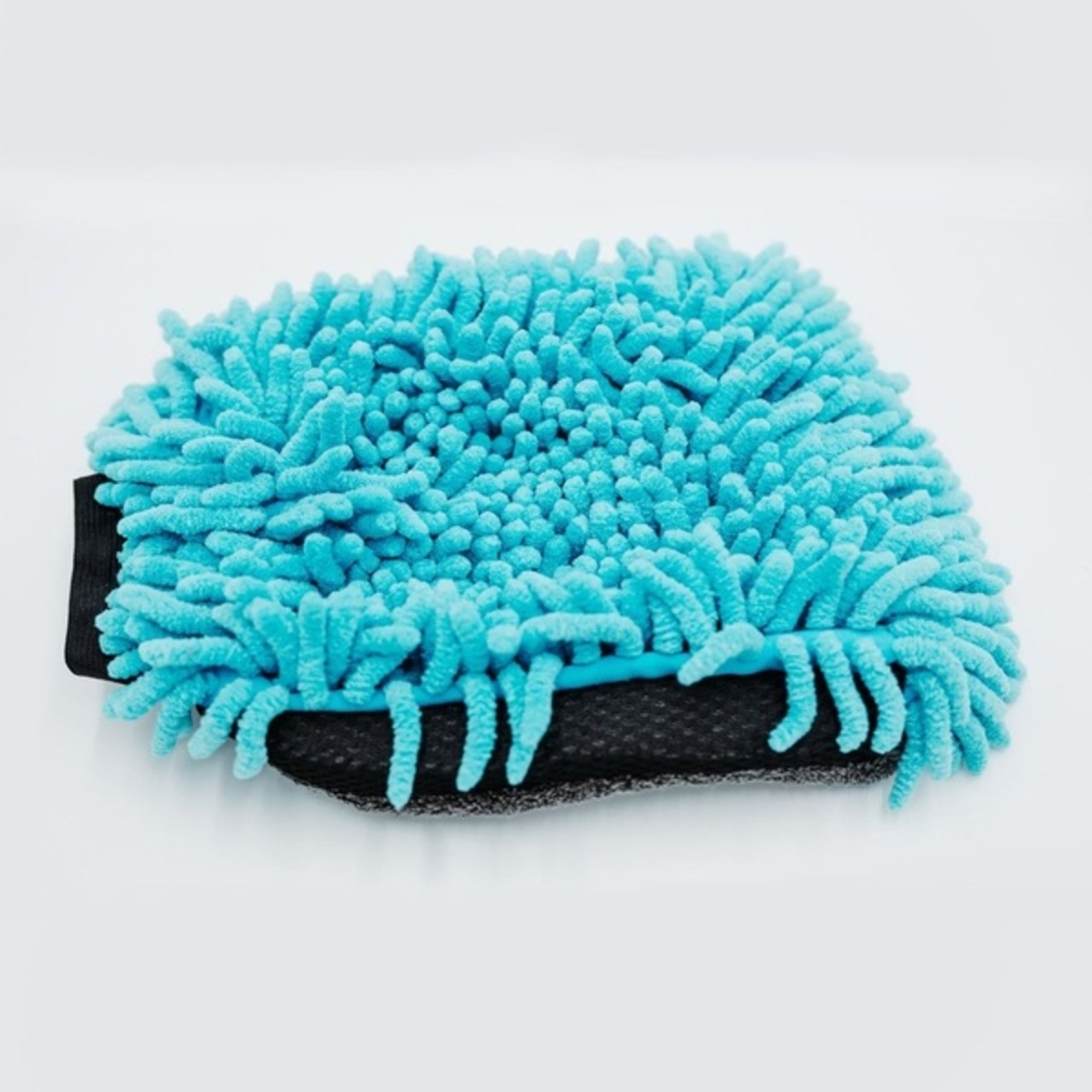 Pachet prosop albastru microfibra ultra absorbant AMOS fluffy 1000 GSM 60*80cm + manusa albastra CADOU