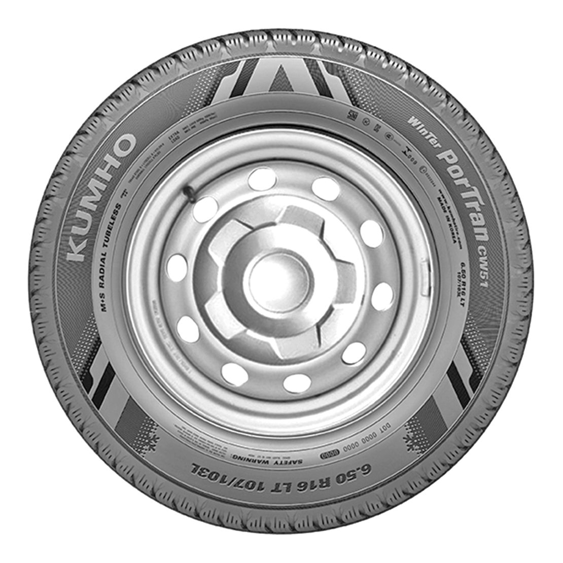 2175773OS Anvelopa Iarna KUMHO CW51 205/65R16C 107/105T/D/C/71dB(B) [N-2]
