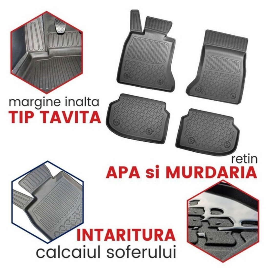 Covorase tip tavita Mercedes Clasa M W166, caroserie SUV, fabricatie 11.2011 - 05.2015
