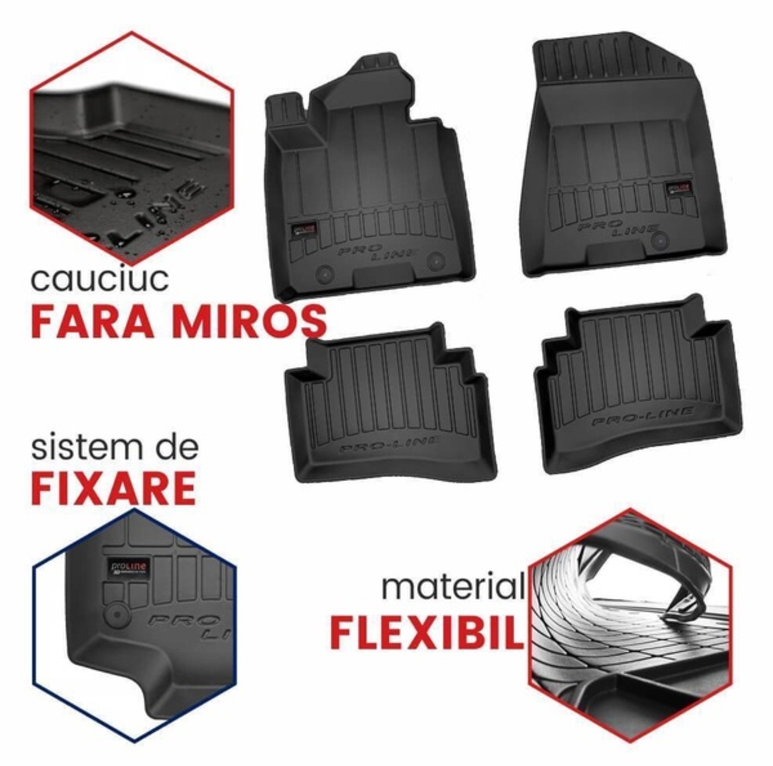 Covorase auto tip tavita 3D VOLKSWAGEN TIGUAN I, fabricatie 2007-2016