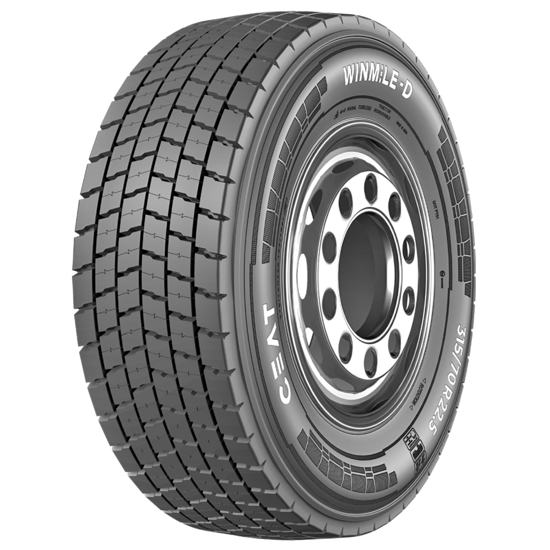 8904288103168 Anvelopa Camion CEAT Winmile-D 315/70R22.5 154/150(152/148)L(M)/D/B/75dB(B) Autostrada/Tractiune