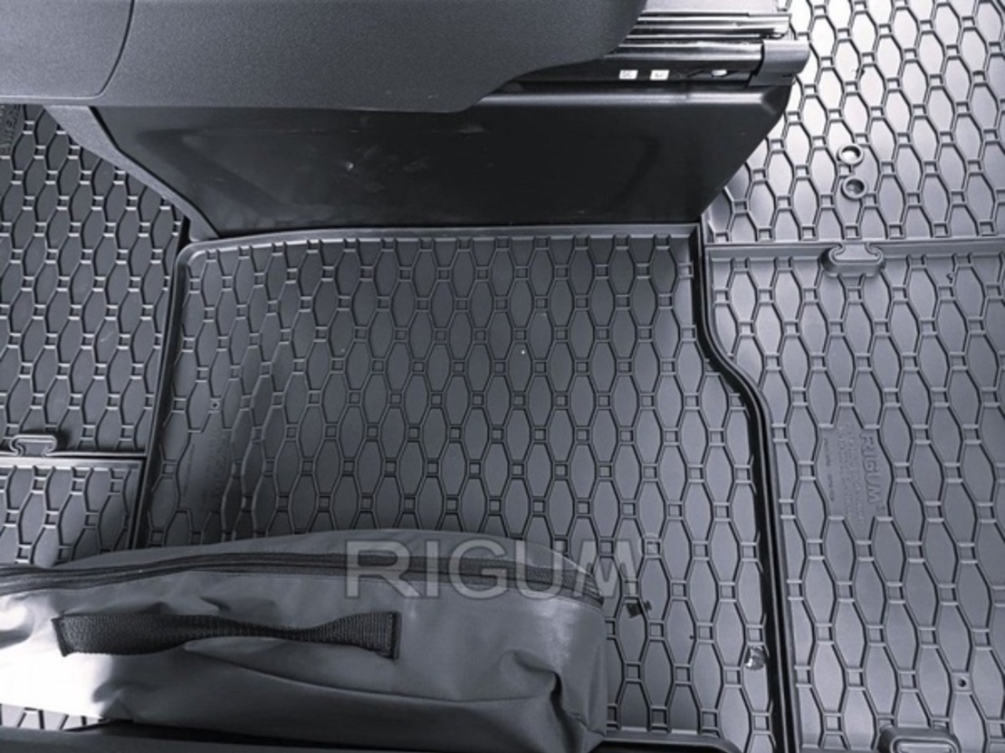 Tapis de voiture Volkswagen T7 Caravelle, fabrication 2025 - présent, carrosserie van 2 places, tunnel inclus | 906226