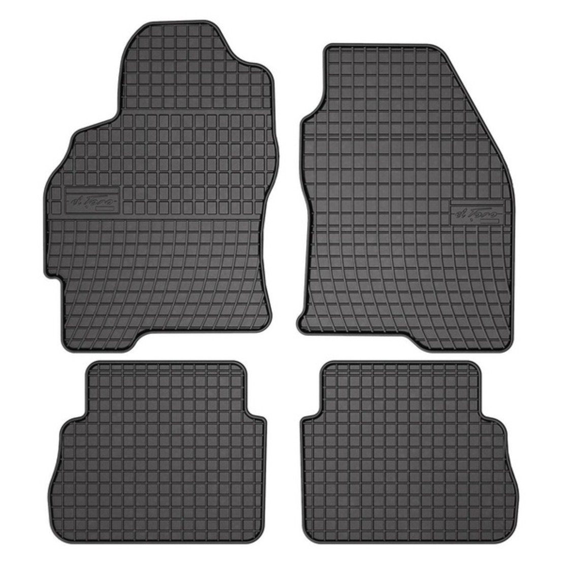 Set covorase auto Frogum pentru Ford Mondeo MK I 1992-1996 / MK II 1996-2000, Cauciuc, Negru