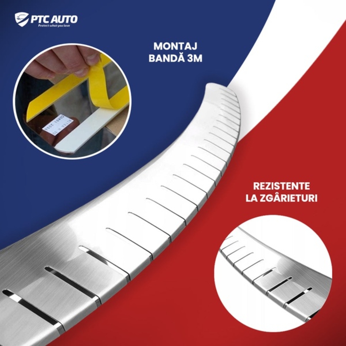 Protectie prag portbagaj inox Toyota RAV-4 fabricatie 2013-2015