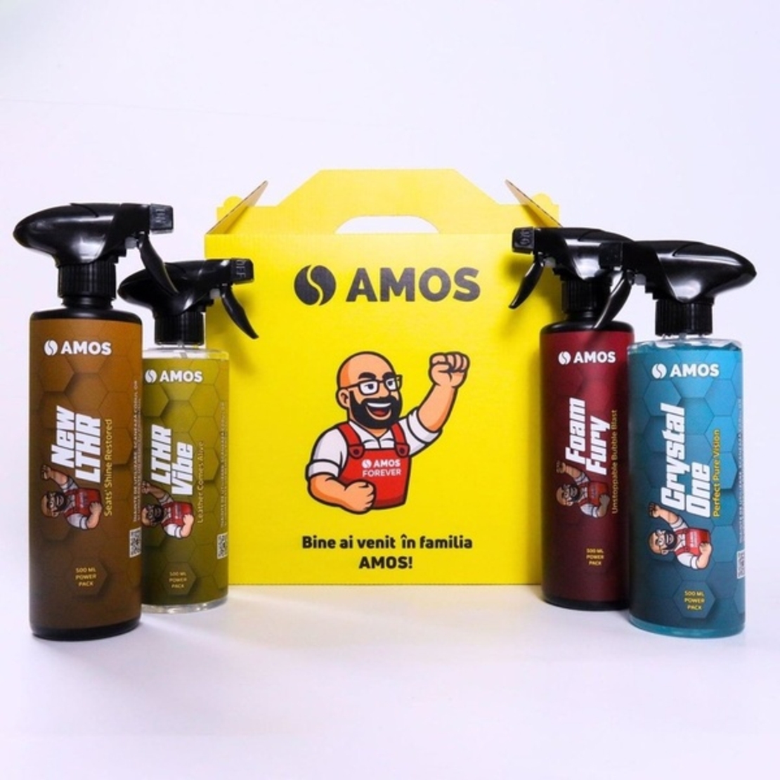 AMOS LTHR Vibe - Îngrijire Premium pentru Suprafețe din Piele Auto (500 ml)