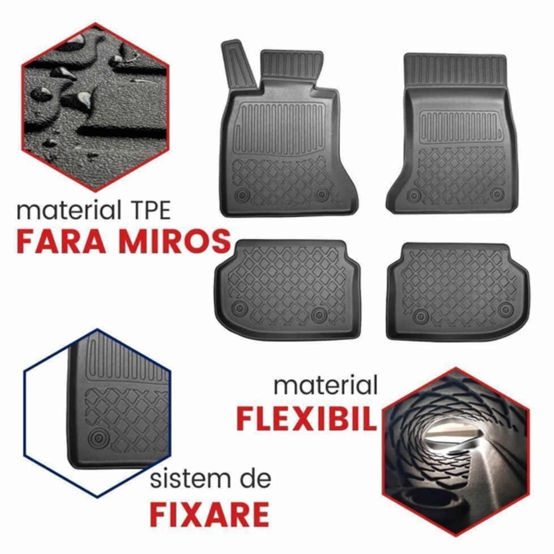 Covorase auto tip tavita Volvo S90 fabricatie 2016 - prezent