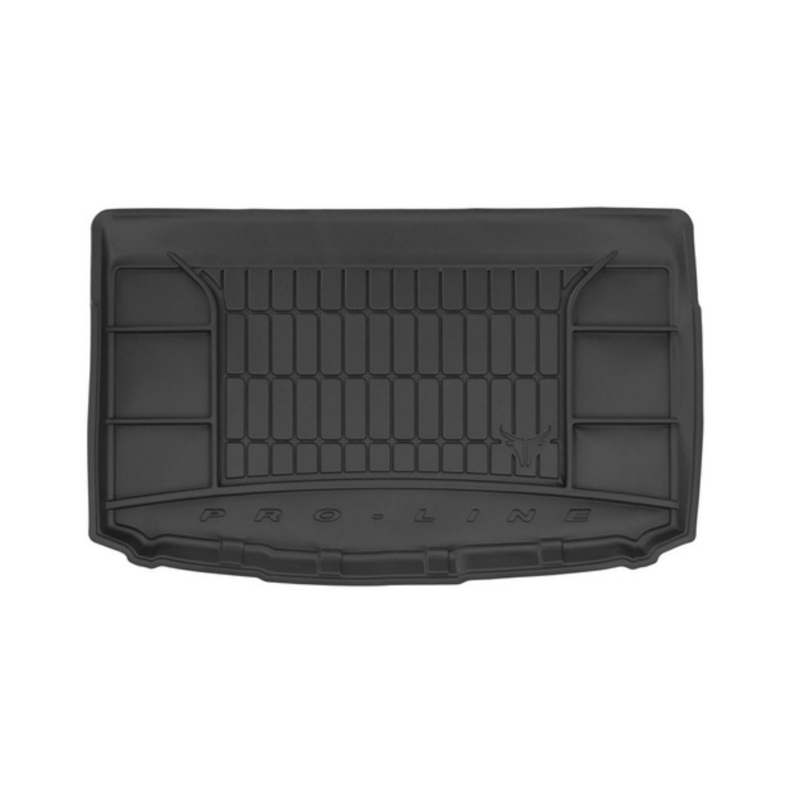 Covoras auto pentru portbagaj Frogum pentru Kia Stonic (partea superioara) 2017-, Cauciuc, Negru
