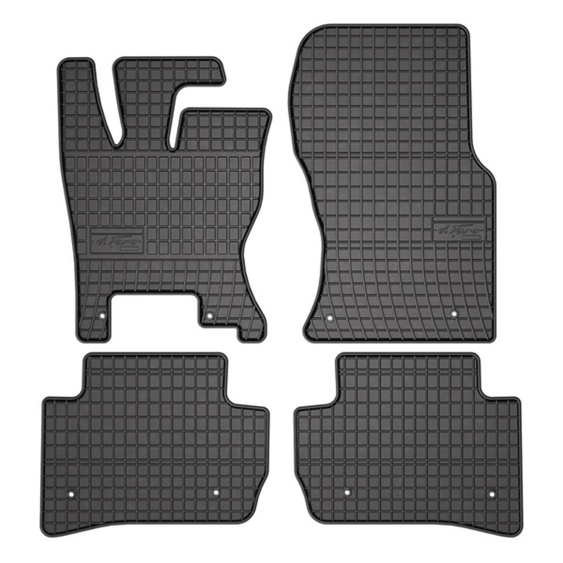 Set covorase auto Frogum pentru Land Rover Velar 2017, Cauciuc, Negru