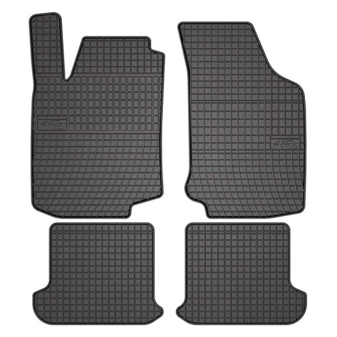 Set covorase auto Frogum pentru Volkswagen Golf III 1991-1999, Cauciuc, Negru