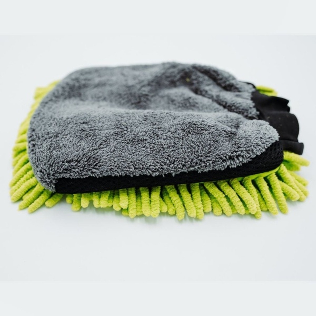 Pachet prosop verde-neon microfibra ultra absorbant AMOS fluffy 1000 GSM 60*80cm + manusa verde-neon CADOU