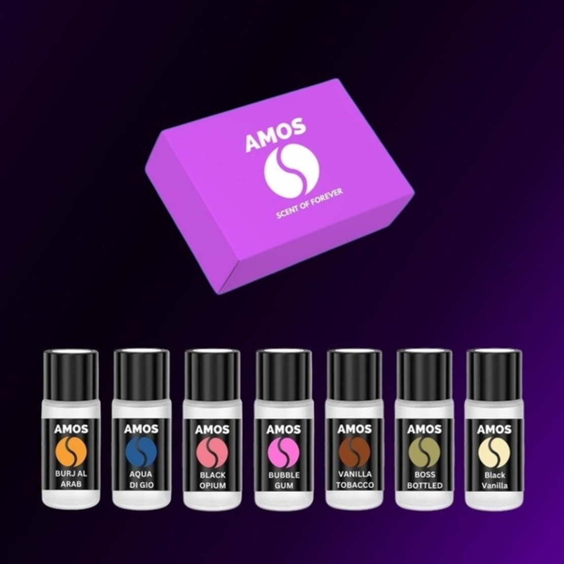 Pachet Amos Mini: 2 seturi parfumuri + 1 set parfum CADOU
