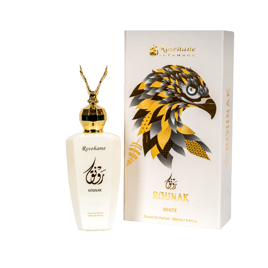 Extract de Parfum Rounak White, Rosehane, Femei, 160 ml, Floral-Dulce