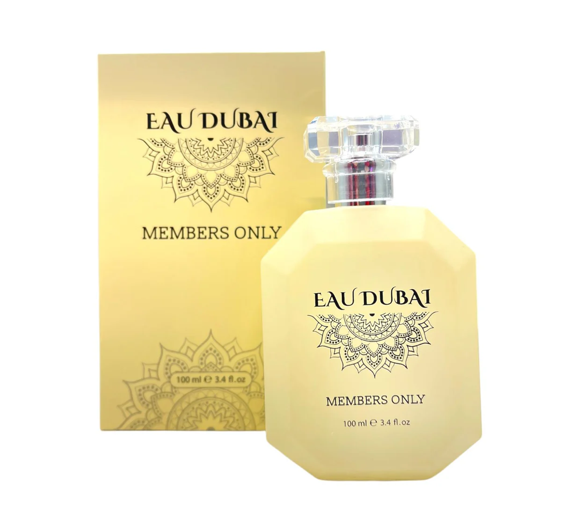 Apa de parfum MEMBERS ONLY, Eau Dubai, inspirat de Back XS de la Paco Rabanne, 100 ml