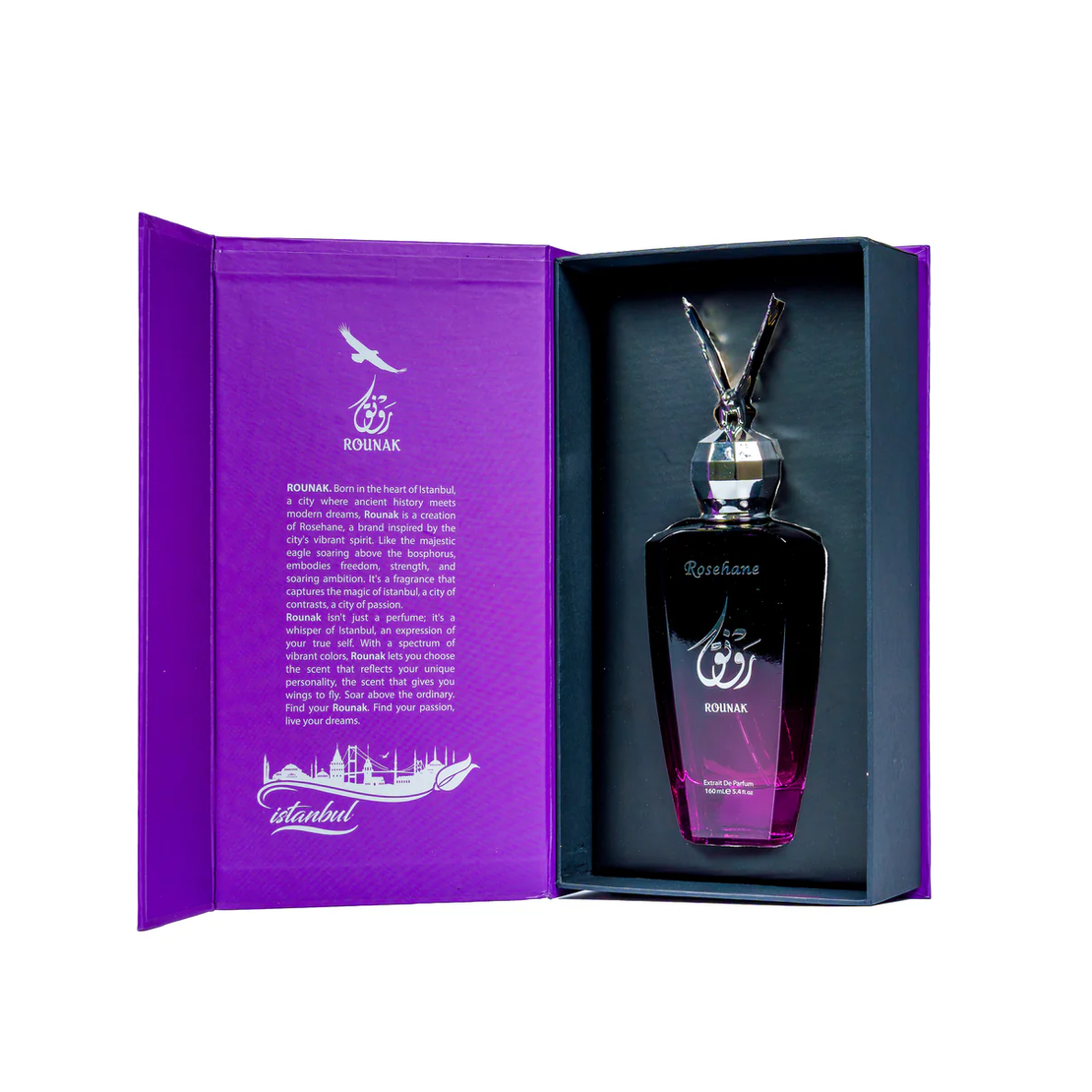 Extract de Parfum Rounak Violet, Rosehane, 160 ml, Unisex