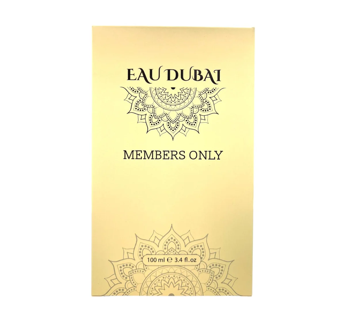 Apa de parfum MEMBERS ONLY, Eau Dubai, inspirat de Back XS de la Paco Rabanne, 100 ml