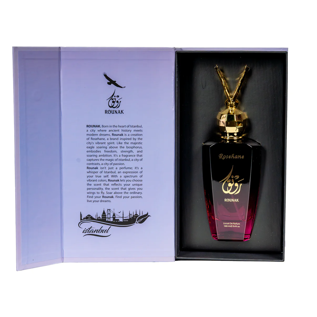 Extract de Parfum Rounak Rose, Floral-Fructat, Femei, 160 ml