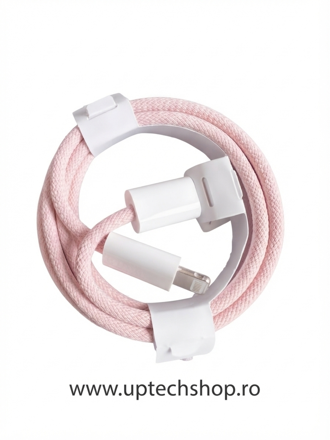 Cablu împletit KADIXI 3.3FT Lightning la USB C - Culoare Roz
