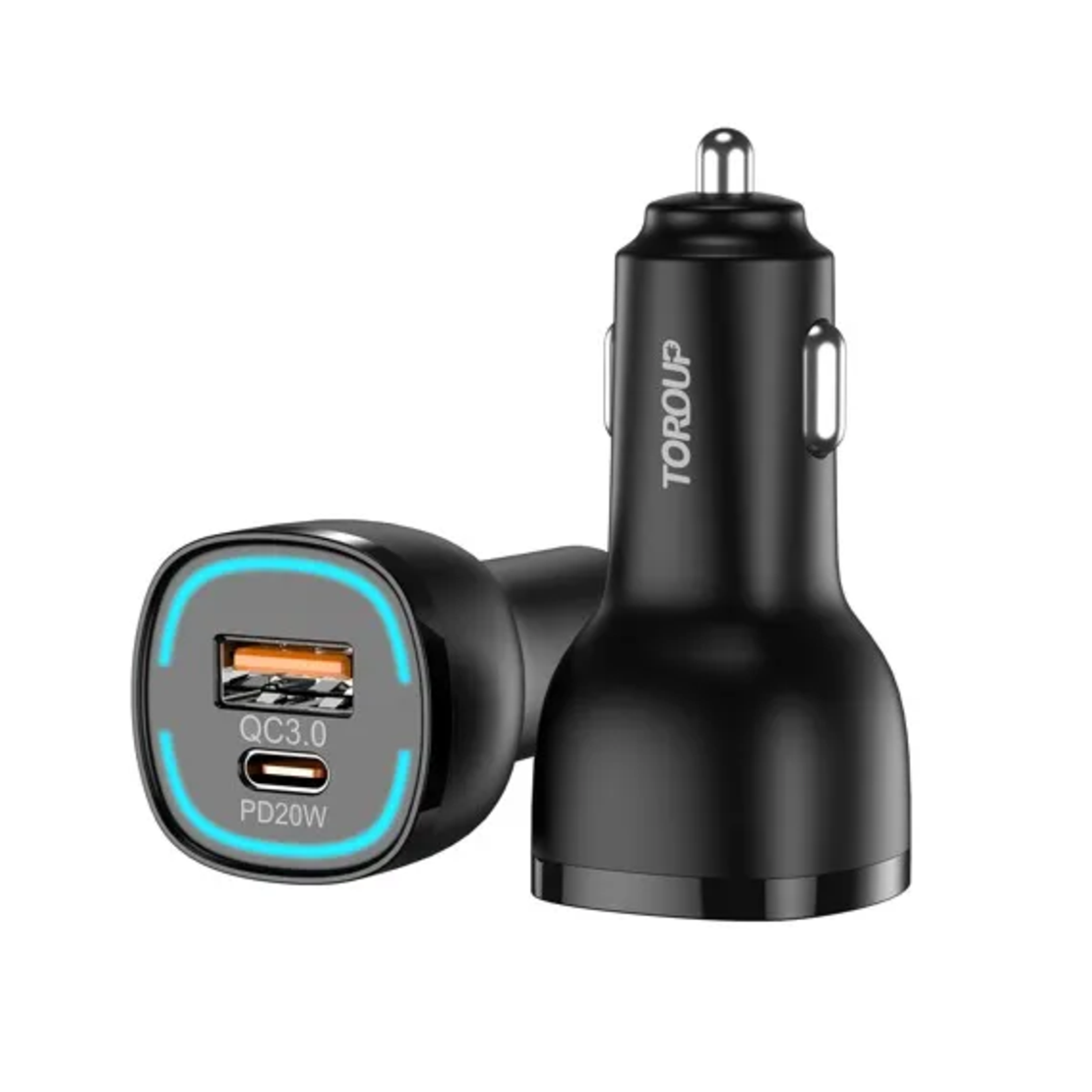 Încărcător auto  TOROUP TC-05AC – PD20W + QC3.0 18W, 38W Max
