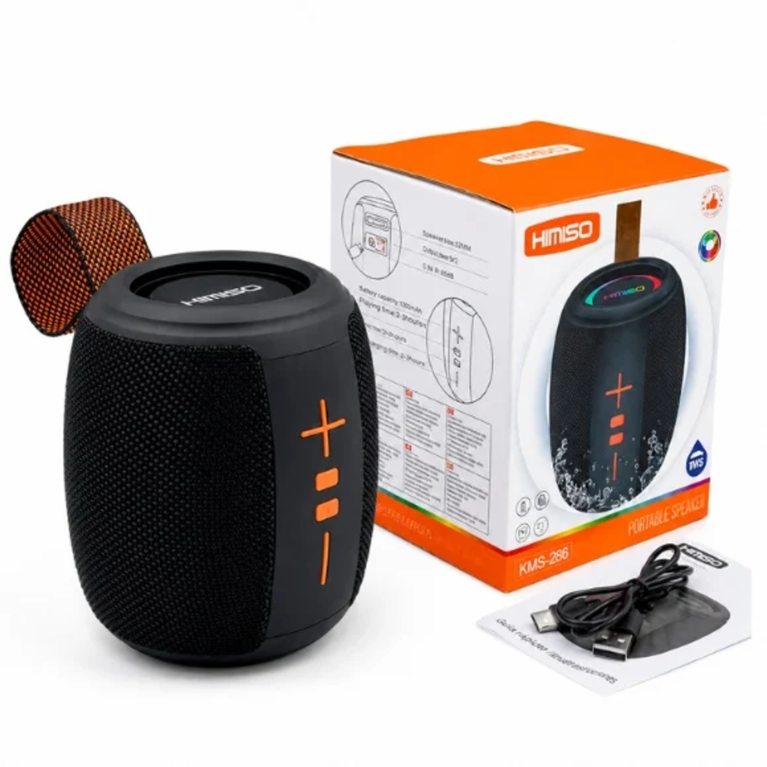 BOXA PORTABILA CU BLUETOOTH KIMISO KMS 292 LUMINI RGB 8W TIP C