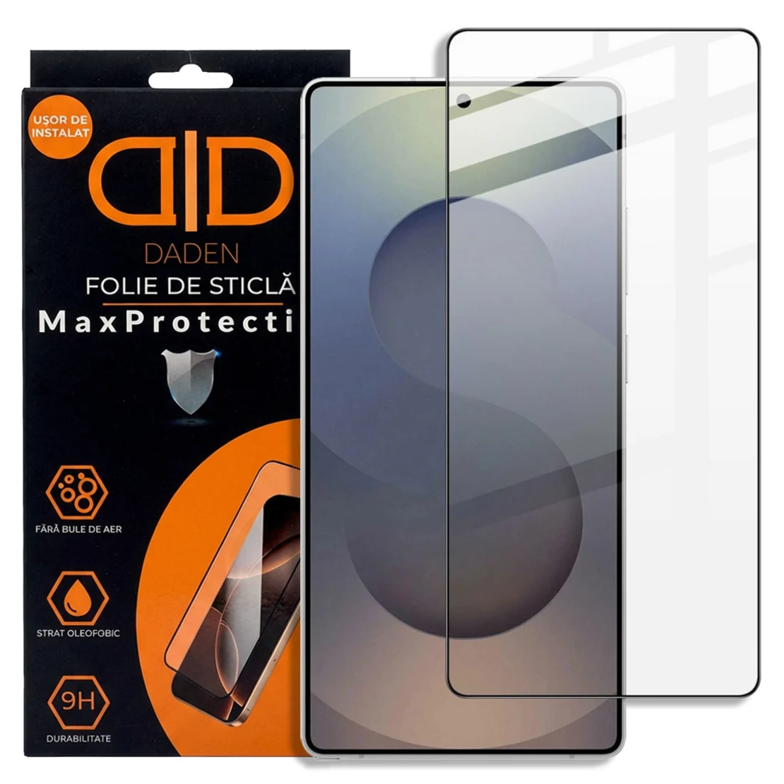 Folie Clear pentru Samsung S26 Ultra, AntiStatic Glass - Transparent / Negru