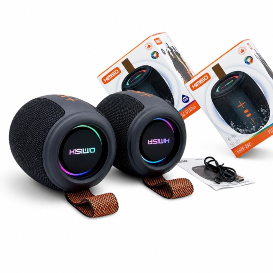 BOXA PORTABILA CU BLUETOOTH KIMISO KMS 292 LUMINI RGB 8W TIP C