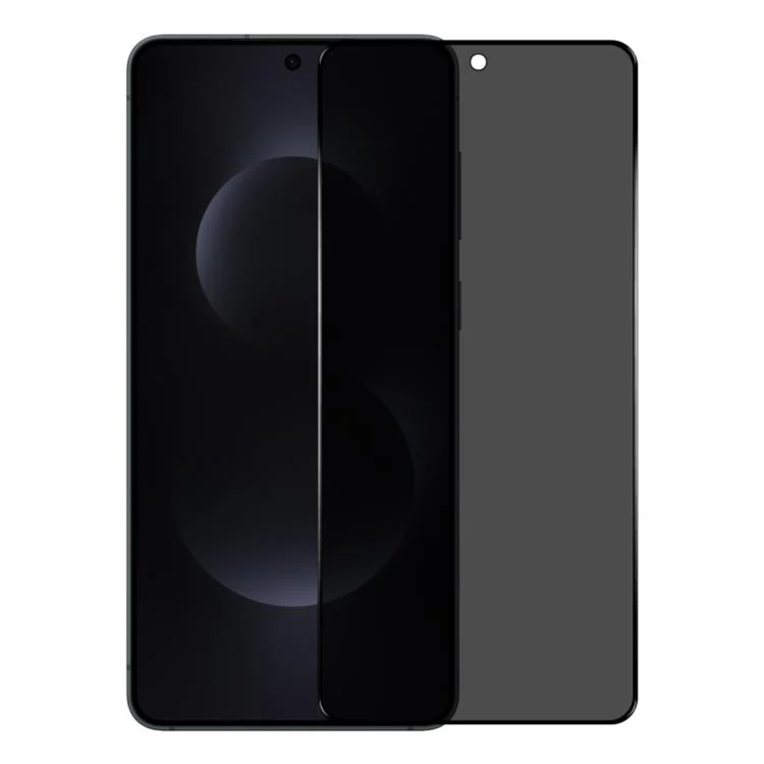 Folie Privacy Glass pentru Samsung Galaxy S26 Ultra, Antisoc, Compatibila Amprenta, Margini negre