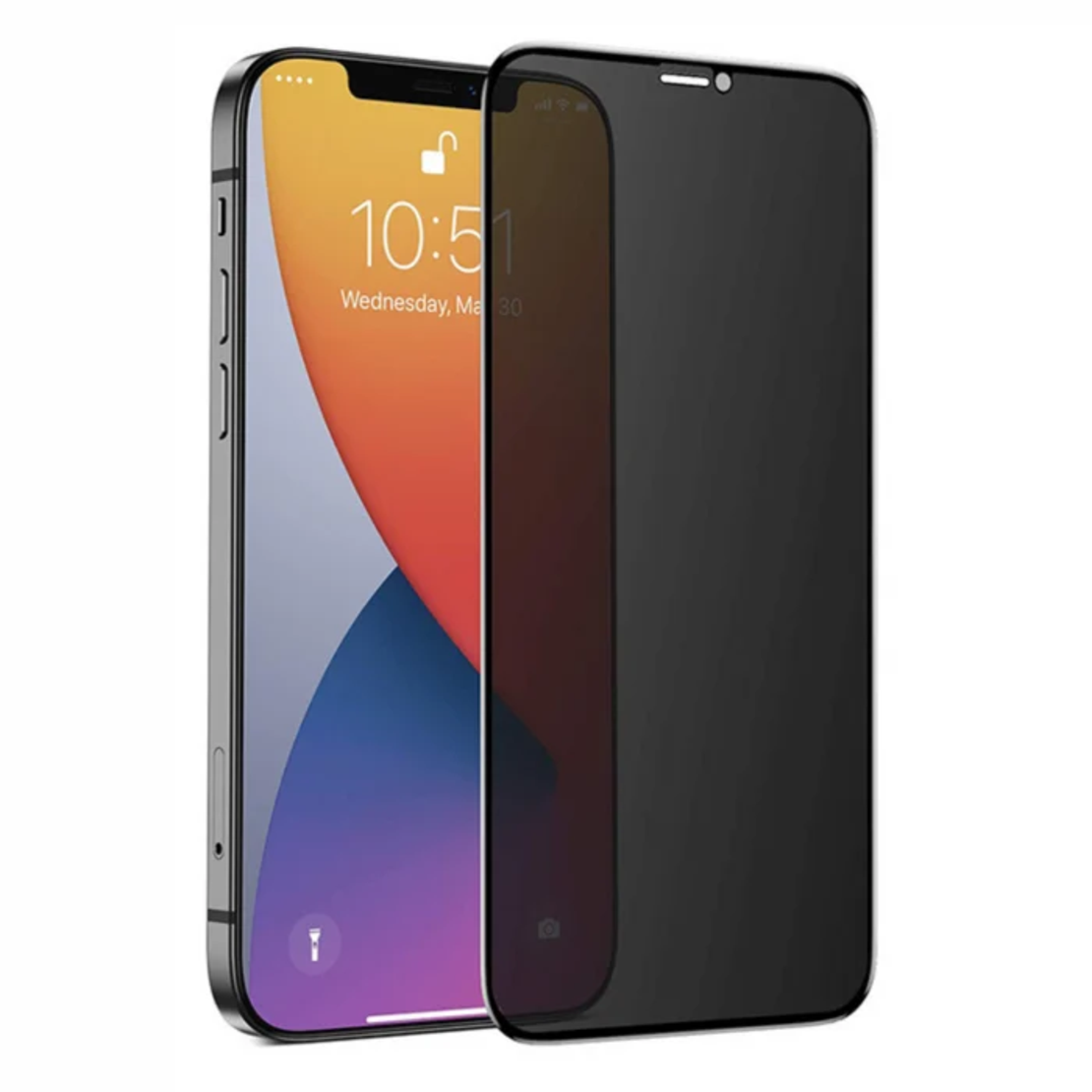Folie Sticla Privacy  pentru iPhone 12 Pro Max