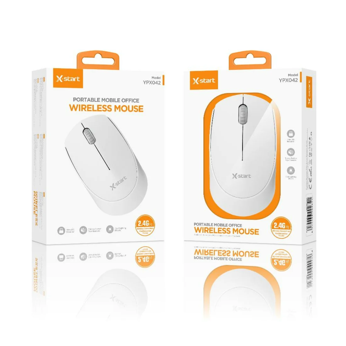Mouse Uri X-Start YPX042, 1.000 DPI, Conexiune 2.4G, OneSignal - Alb