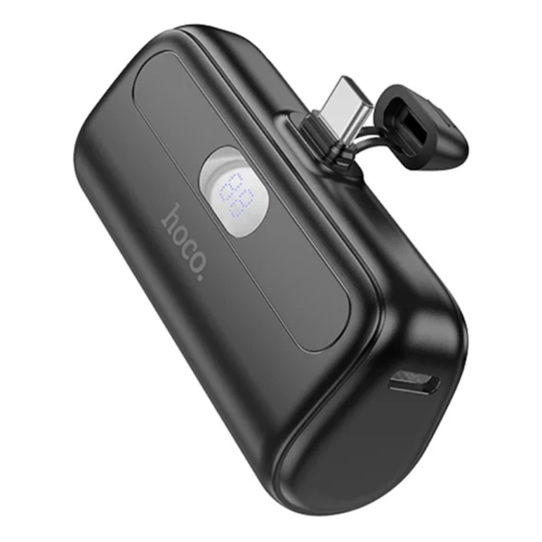 Hoco Hoco J116 - Baterie Externa, PowerBank, afisaj digital, conector Lightning, Compact Size, 5000mAh, 5V2A, Negru