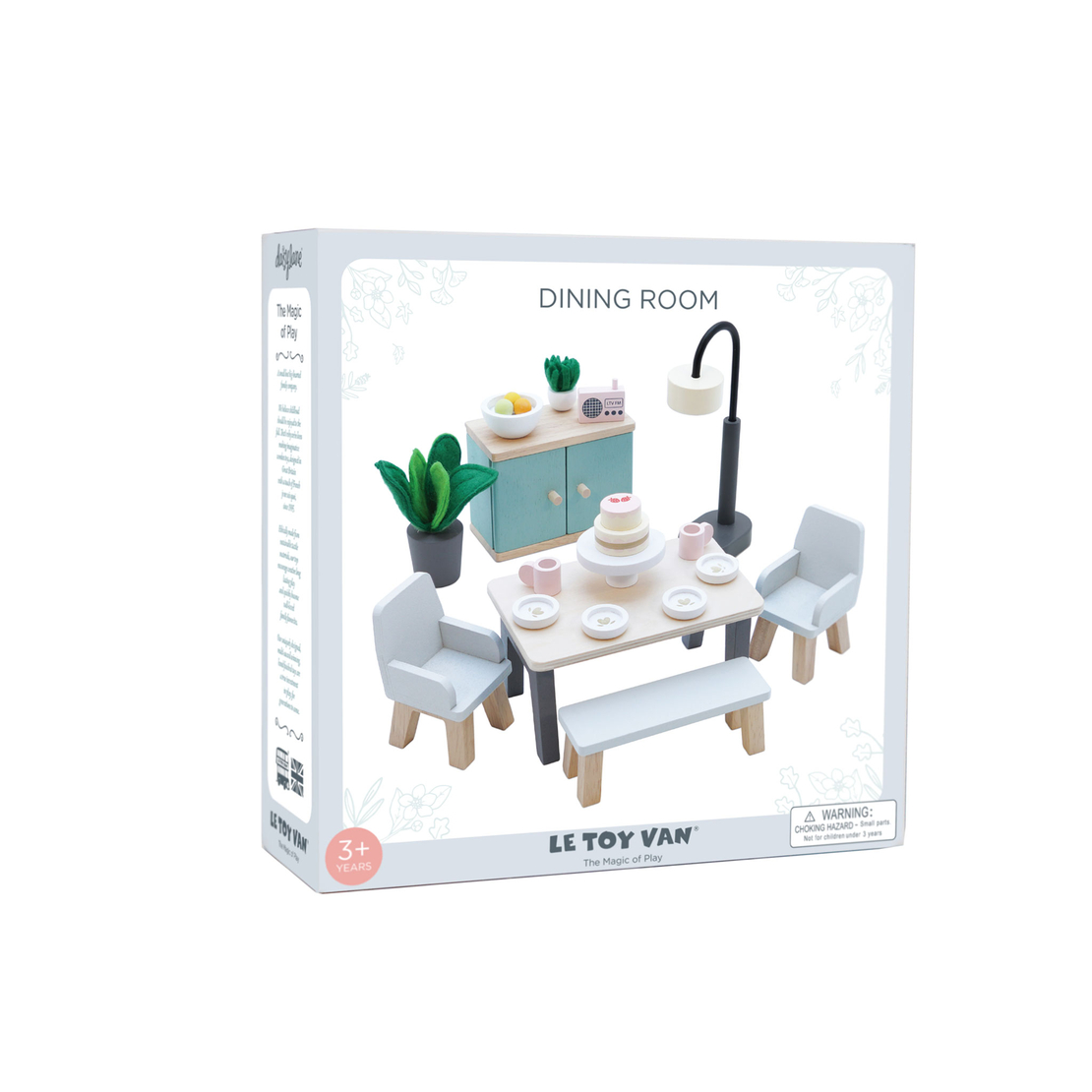 Mobilier casuta papusi, Le Toy Van, dining room, 18 piese, din lemn
