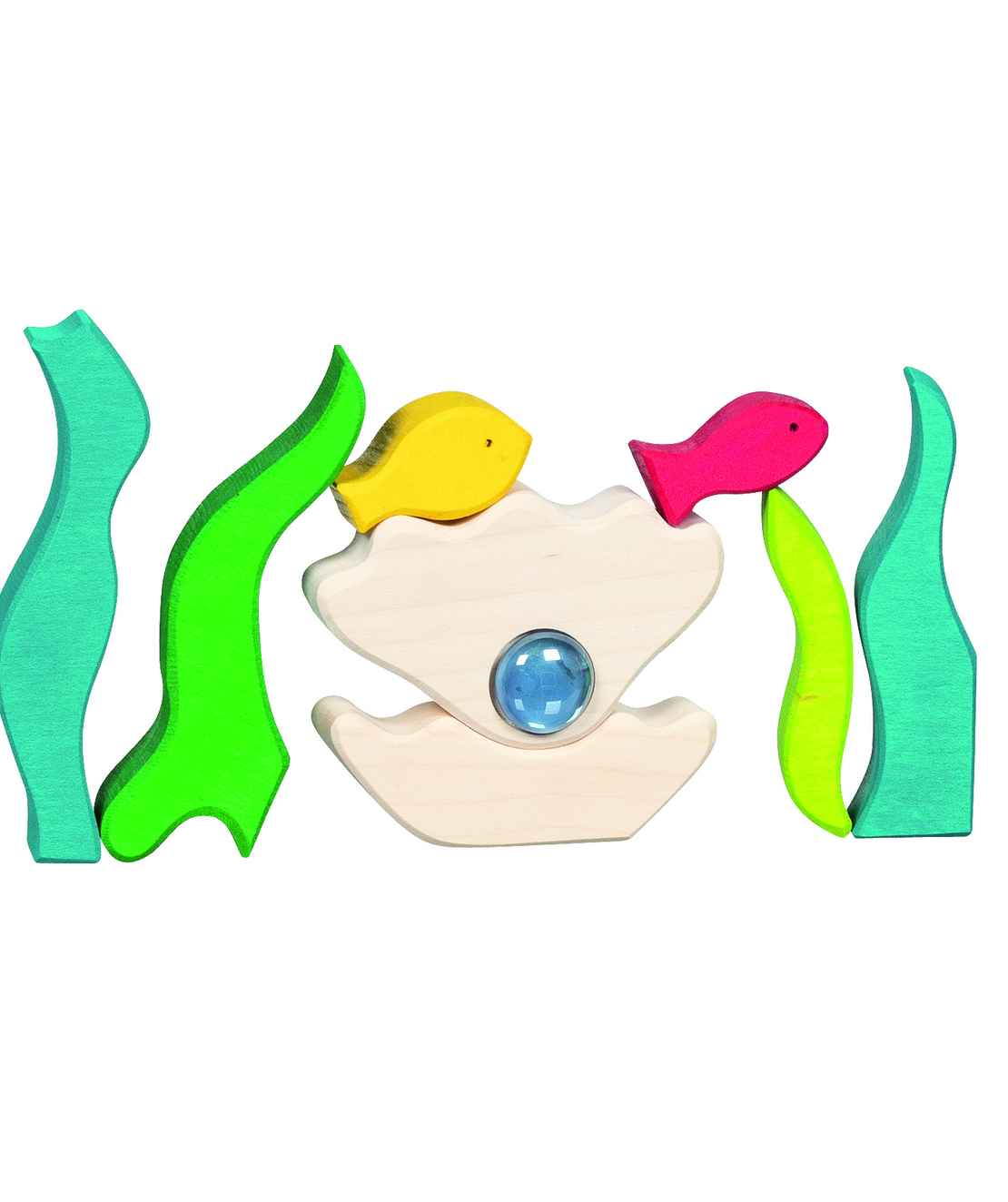 Puzzle din lemn Goki Evolution - Luminile mării, 32 piese